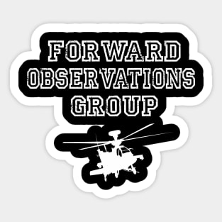 Forward Observations Group - FOG with Helicopter / Chopper Sticker